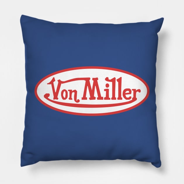 Von Miller Buffalo Circle Pillow by Carl Cordes