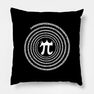 Funny Spiral Pi Math Pi Day Gift Pillow