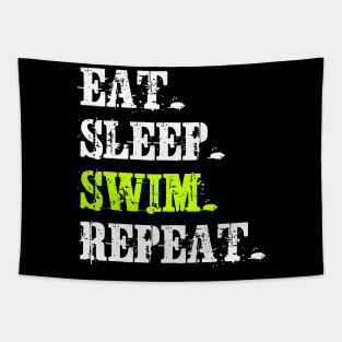 Eat Sleep Swim Repeat Tapestry