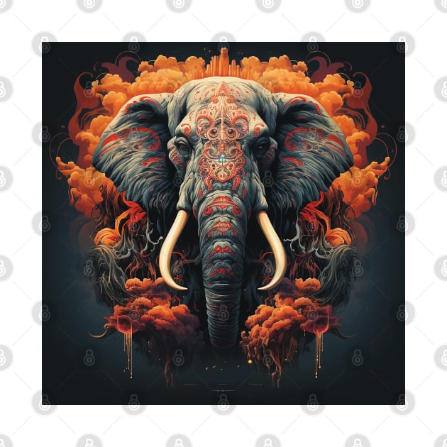 Majestic Mystique: The Ornate Elephant by Gold Turtle Lina