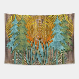Mysterious Forest Ancient Aliens Mystery Trees Adventure Woodlands Festival Fun Tapestry