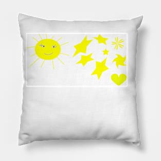 sun illustration Pillow