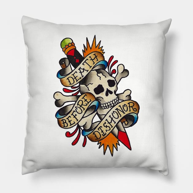 Death Before Dishonor Pillow by TimPangburn