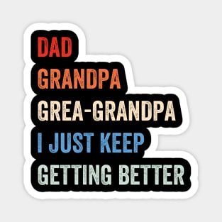 Dad Grandpa Great-Grandpa Happy Father's Day Magnet