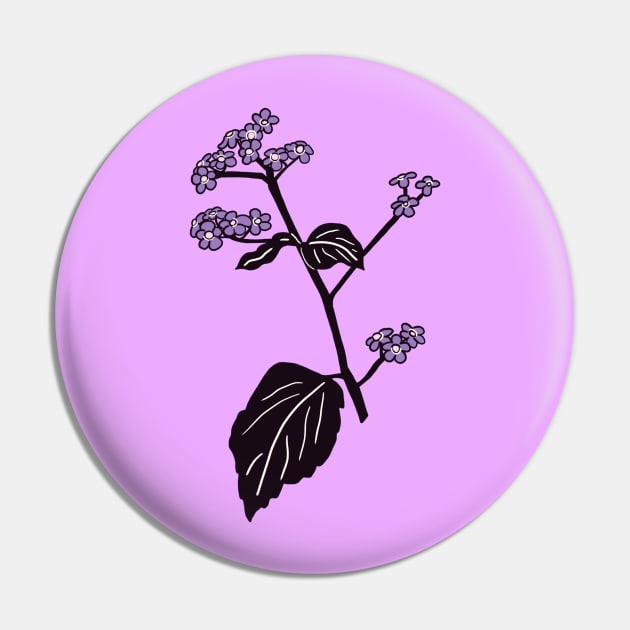 Purple Brunnera Flowers Pin by bloomingviolets