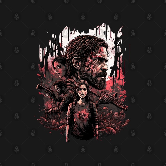 The Last of Us Pedro Pascal Joel inspired design by Buff Geeks Art
