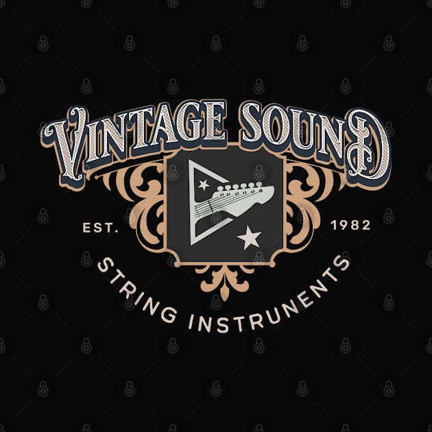 Vintage Sound Guitar Logo by bert englefield 