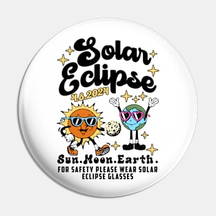 2024 Solar Eclipse, America 04.08.24 Solar Eclipse Groovy Pin