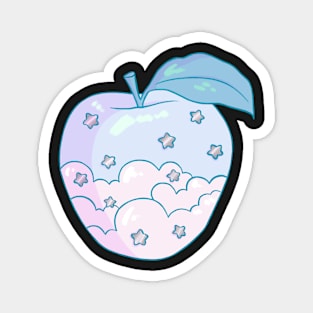 Cloud Apple Magnet