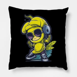 Banana hip hop Pillow