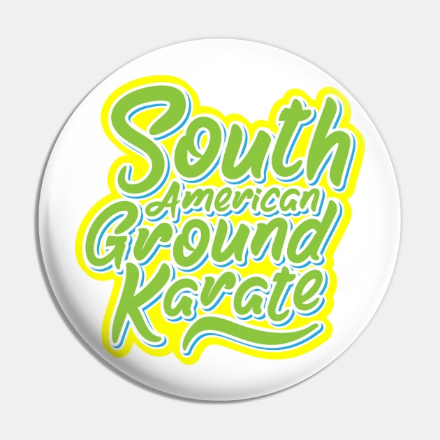 South American Ground Karate Pin by Sheriken