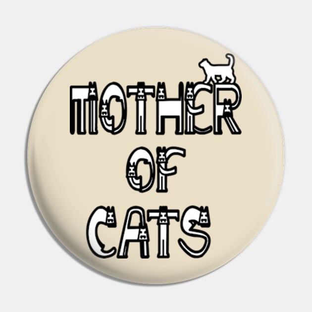 Mother of cats Pin by Goods-by-Jojo