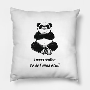 coffee panda stuff Pillow
