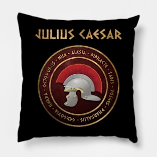 Julius Caesar Famous Battles of Ancient Roman History Pillow