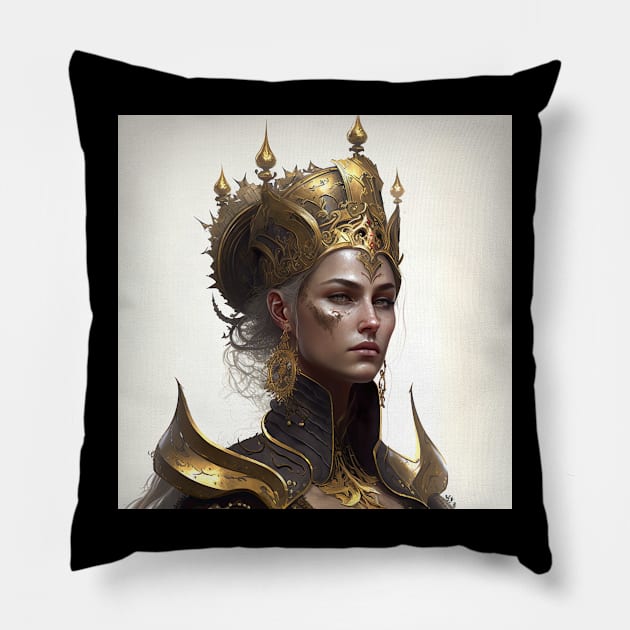 Medieval Queen Pillow by AstrAI