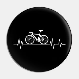 Bicycle Heartbeat,Cyclist Biker Heartbeat Biking ,cycling lovers Pin