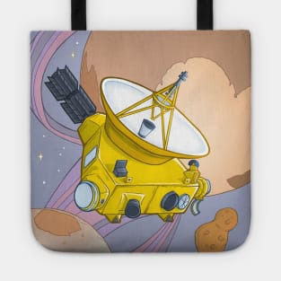 New Horizons Pluto Planet Space Probe Illustration Tote