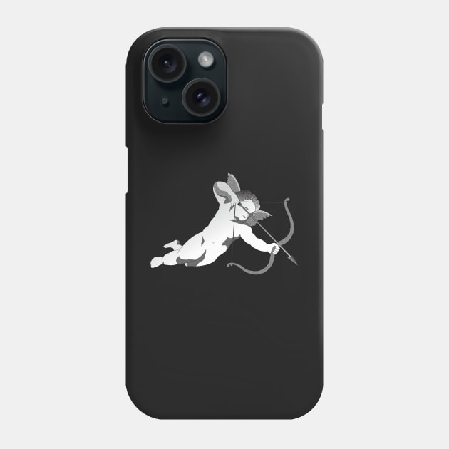 Cupid/Eros the god of love - Streetstyle Popart, Black and White Phone Case by JosanDSGN