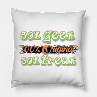 Artnerd - 50%geek1 Pillow