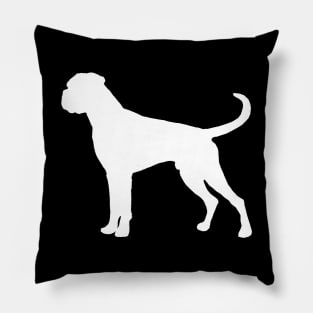 German BOXER - Silhouette - Dog Pillow