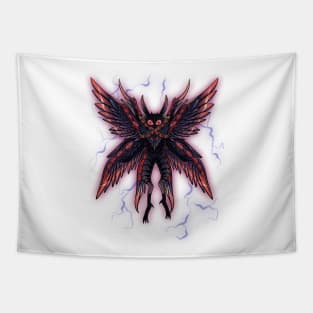 Mothman's Watchful Wings: Guardian of the Night Tapestry