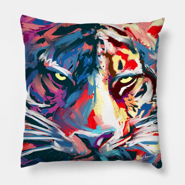 Tiger Pillow by mailsoncello