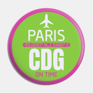 Paris France airport Pin
