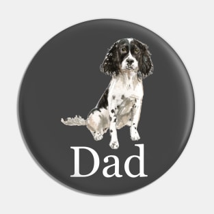 English Springer Spaniel Dog Dad, Dog Dad, Dog Daddy, Gift from the Dog, Dog Dad Gift, Dog Dad Present, Dog Daddy Present, Gift for Dog Dad, Present from the Dog Pin