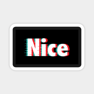 Nice Dizzy Logo Print Magnet