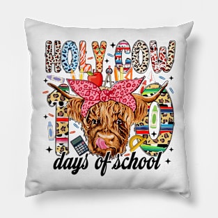 Holy Cow 100 Days Of School, 100th Day Of School With Cow Pillow