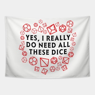 Yes I really do need all these dice RPG D20 Tapestry