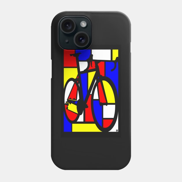 Mondrianesque Road Bike Phone Case by SFDesignstudio