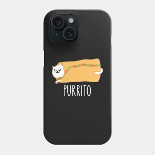 Funny purrito taco cat (b) Phone Case