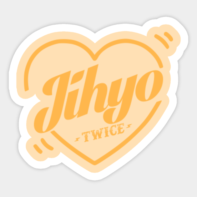 twice bias jihyo twice kpop sticker teepublic