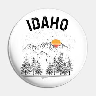 Idaho State Vintage Retro Pin