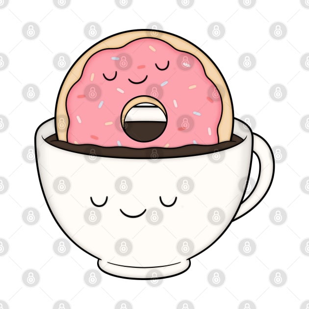 Coffee Loves Donut by kimvervuurt