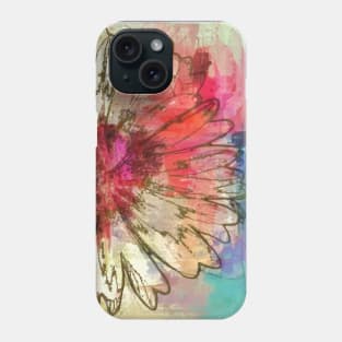 Abstract colorful flower 2 Phone Case