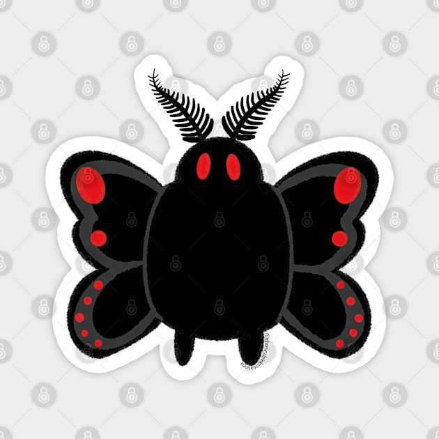 Mothman! Magnet by ChemicalpinkCreations