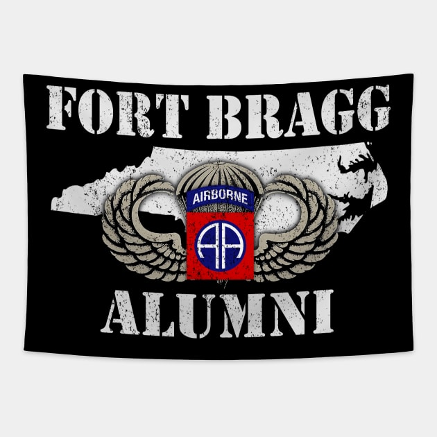 Ft Bragg Alumni US Army 82nd Airborne Division Paratrooper Tapestry by floridadori