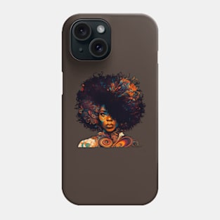 afro vintage style Phone Case