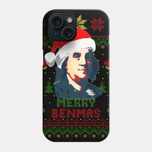 Benjamin Franklin Merry Benmas Phone Case