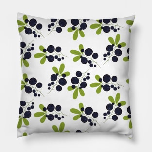 Beautiful Pattern with the black currants Pillow