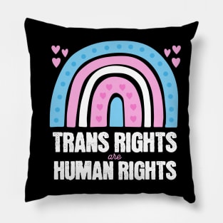 Trans Rights are Human Rights Trans Flag Pillow