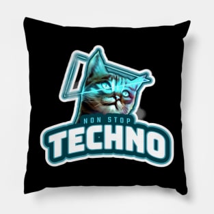 TECHNO  - Non Stop Kitty Pillow