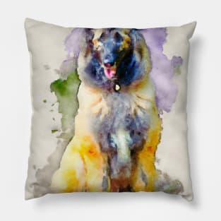 Belgian Malinoi Watercolor Painting - Dog Lover Gifts Pillow
