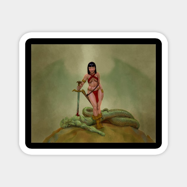 Vampirella Hyborian Age Magnet by thecountingtree