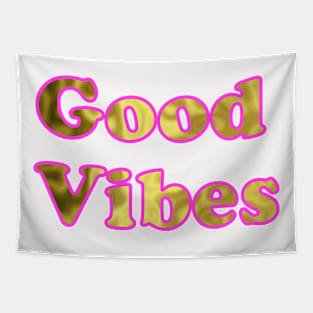 Good Vibes Pink Gold Tapestry