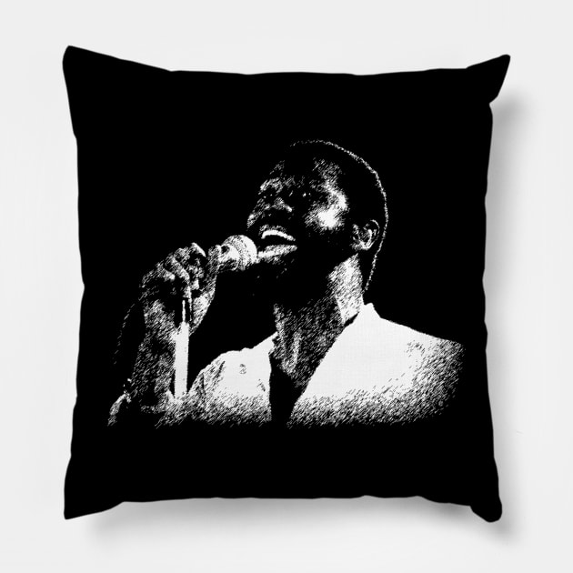 Teddy Pendergrass Pillow by ArcaNexus