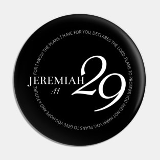 Scripture Jeremiah2911 Hope and Future Chrisitan Pin