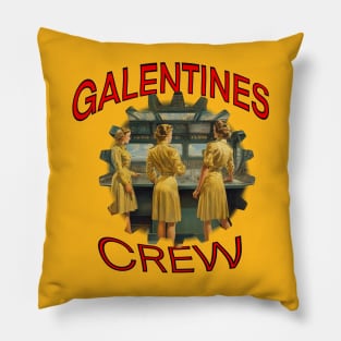 Galentines crew on a ship Pillow